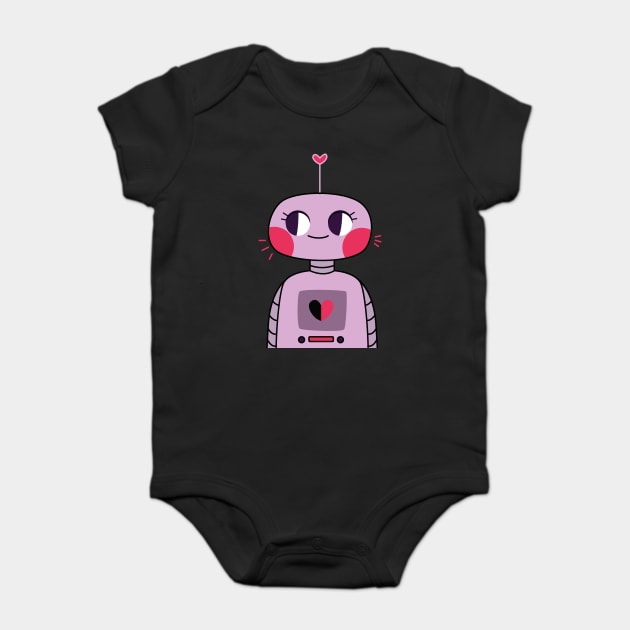 Miss Valentine Robot Baby Bodysuit by Megadorim